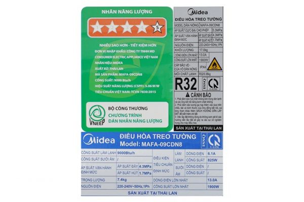 Điều hòa Midea Inverter 1 HP MAFA-09CDN8 - Hình ảnh 2