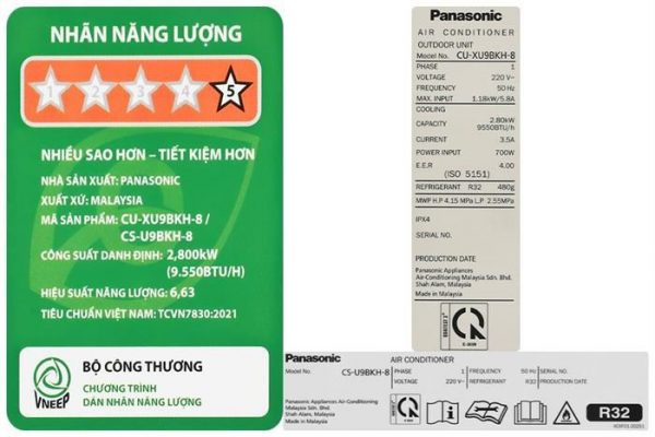 Điều hòa 9000BTU Panasonic CS-U9BKH-8 - Hình ảnh 2