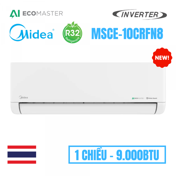 Điều hòa Midea 9000BTU 1 chiều MSCE-10CRFN8