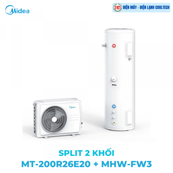 Máy Bơm Nhiệt Midea MT-200R26E20+MHW-FW3 – HRT
