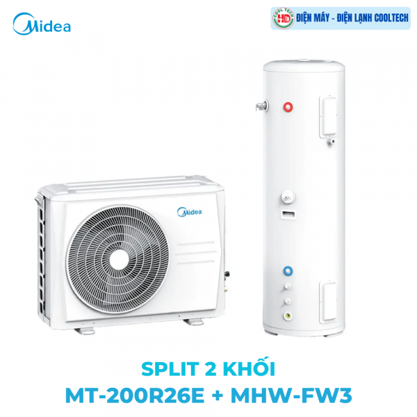 Máy Bơm Nhiệt Midea MT-200R26E20+MHW-FW3 – HRT