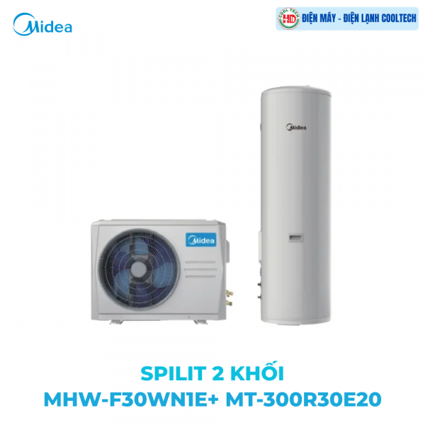Máy bơm nhiệt Midea MHW-F30WN1E + MT-300R30E20 Split - 2 khối